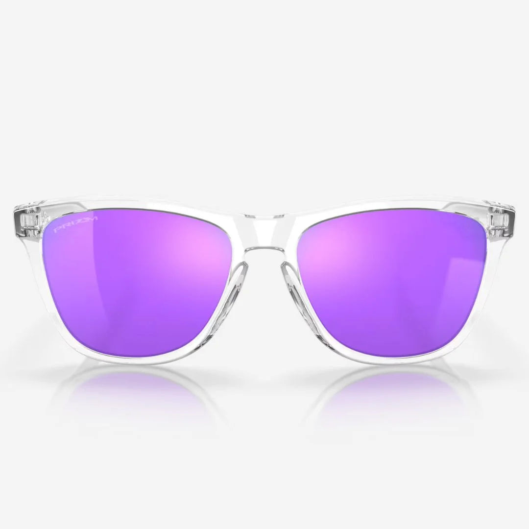 OAKLEY Frogskins™ Sunglasses - Prizm Violet Lenses, Polished Clear Frame