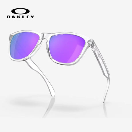 OAKLEY Frogskins™ Sunglasses - Prizm Violet Lenses, Polished Clear Frame