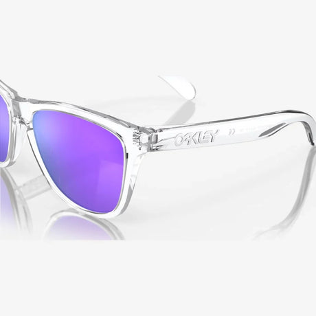OAKLEY Frogskins™ Sunglasses - Prizm Violet Lenses, Polished Clear Frame