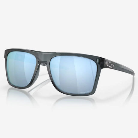OAKLEY Leffingwell Sunglasses - Prizm Deep Water Polarized Lenses, Crystal Black Frame