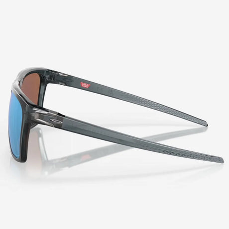 OAKLEY Leffingwell Sunglasses - Prizm Deep Water Polarized Lenses, Crystal Black Frame