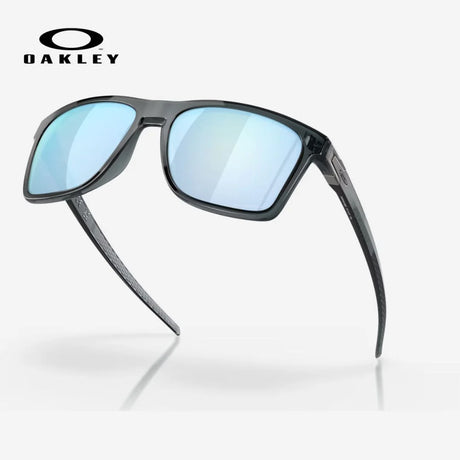 OAKLEY Leffingwell Sunglasses - Prizm Deep Water Polarized Lenses, Crystal Black Frame