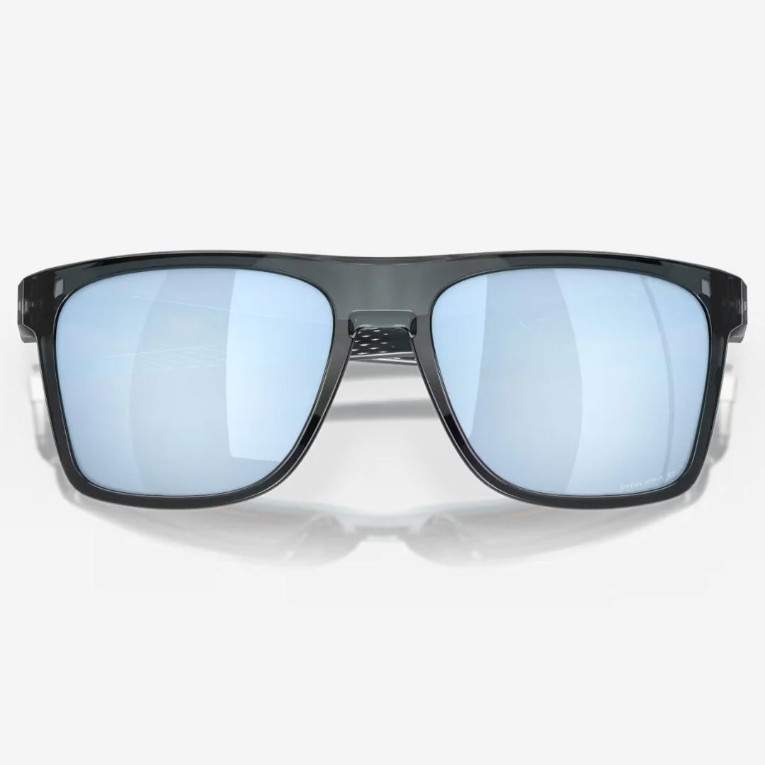 OAKLEY Leffingwell Sunglasses - Prizm Deep Water Polarized Lenses, Crystal Black Frame