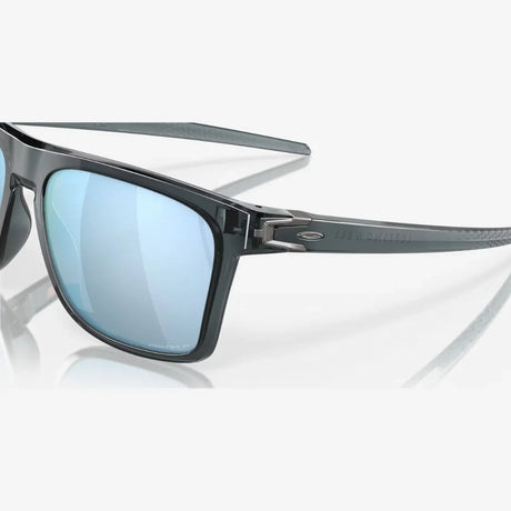 OAKLEY Leffingwell Sunglasses - Prizm Deep Water Polarized Lenses, Crystal Black Frame
