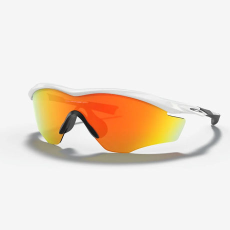 OAKLEY M2 Frame XL Sunglasses - Fire Iridium Lenses,  Polished White Frame