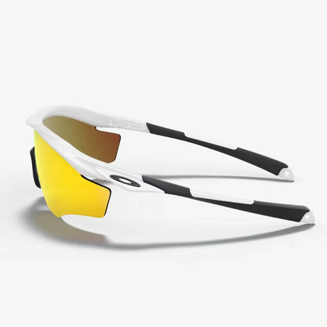 OAKLEY M2 Frame XL Sunglasses - Fire Iridium Lenses,  Polished White Frame
