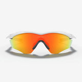 OAKLEY M2 Frame XL Sunglasses - Fire Iridium Lenses,  Polished White Frame