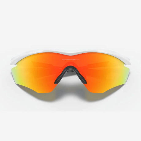 OAKLEY M2 Frame XL Sunglasses - Fire Iridium Lenses,  Polished White Frame