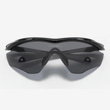 OAKLEY M2 Frame XL Sunglasses - Grey Lenses,  Polished Black Frame