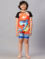 Viva Swimming Round Neck Half Sleeves Swimming Costume for Kids Viva Swimming