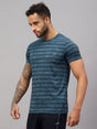 Vector X Mens Polyester Round Neck Sports T-Shirt Half Sleeves