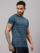 Vector X Mens Polyester Round Neck Sports T-Shirt Half Sleeves
