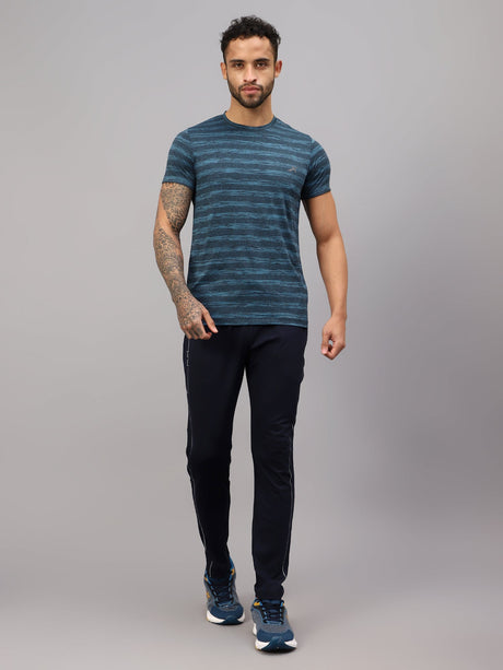 Vector X Mens Polyester Round Neck Sports T-Shirt Half Sleeves