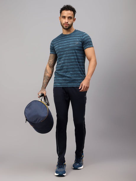 Vector X Mens Polyester Round Neck Sports T-Shirt Half Sleeves