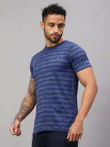 Vector X Mens Polyester Round Neck Sports T-Shirt Half Sleeves