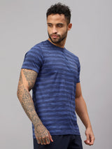 Vector X Mens Polyester Round Neck Sports T-Shirt Half Sleeves