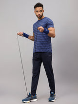 Vector X Mens Polyester Round Neck Sports T-Shirt Half Sleeves
