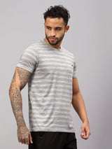Vector X Mens Polyester Round Neck Sports T-Shirt Half Sleeves