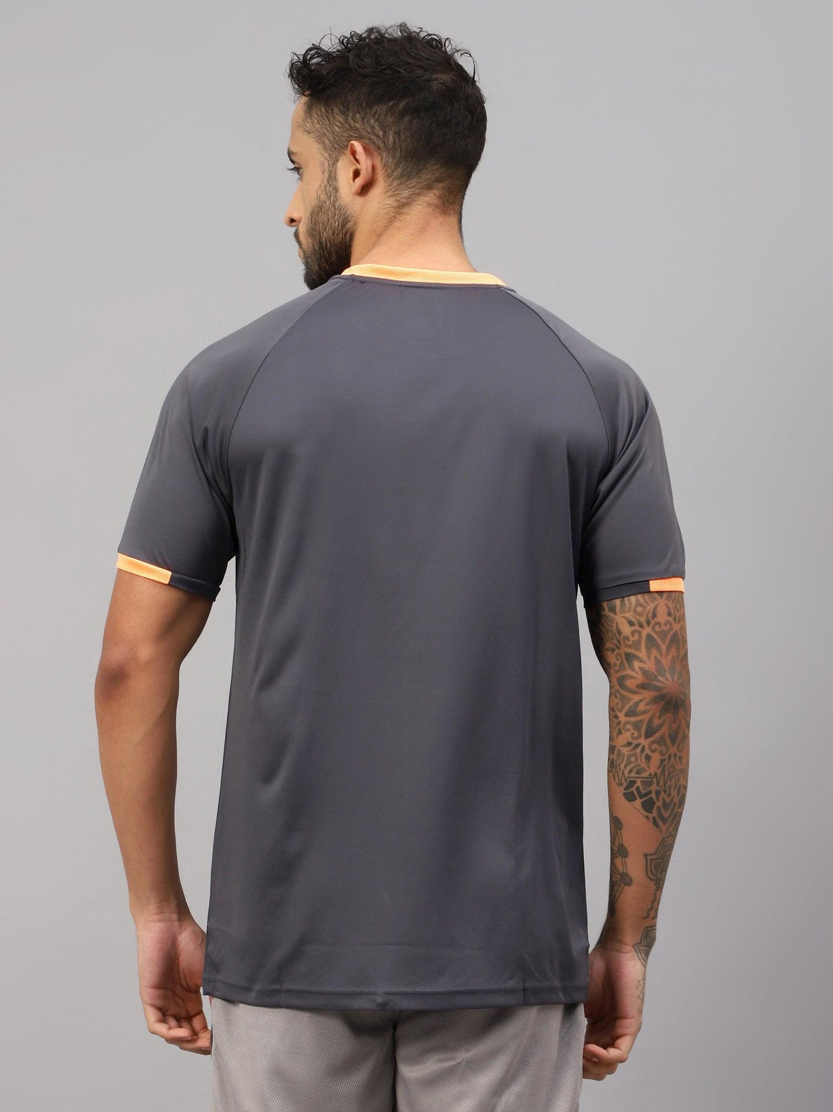 Vector X Mens Wear Polyester Solid Round Neck Half Sleeves T-shirt For Court Games, Cricket, Golf, Running, Fitness, Training, Athletic Sports