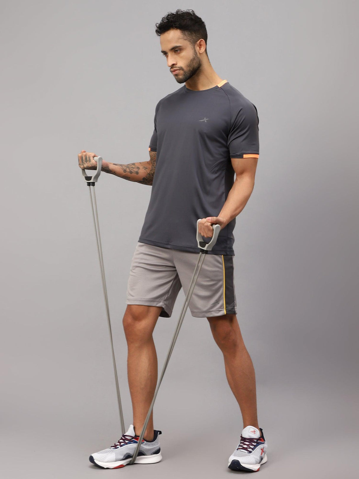 Vector X Mens Wear Polyester Solid Round Neck Half Sleeves T-shirt For Court Games, Cricket, Golf, Running, Fitness, Training, Athletic Sports