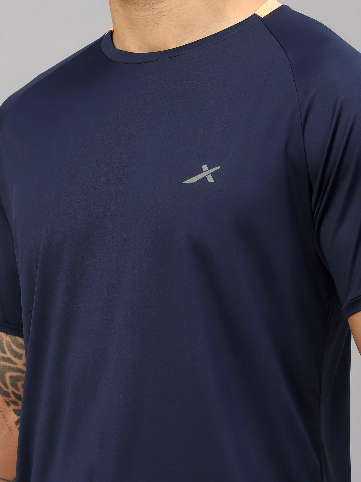 Vector X Mens Wear Polyester Solid Round Neck Half Sleeves T-shirt For Court Games, Cricket, Golf, Running, Fitness, Training, Athletic Sports