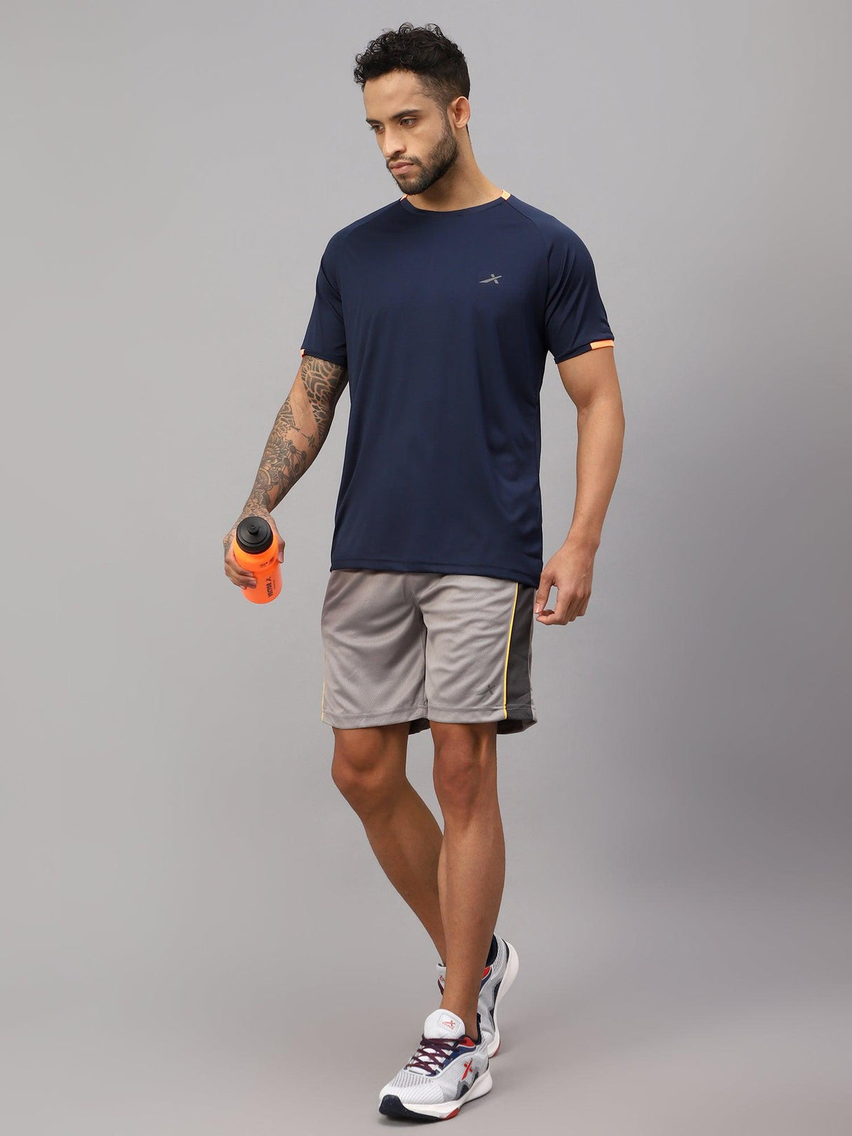 Vector X Mens Wear Polyester Solid Round Neck Half Sleeves T-shirt For Court Games, Cricket, Golf, Running, Fitness, Training, Athletic Sports