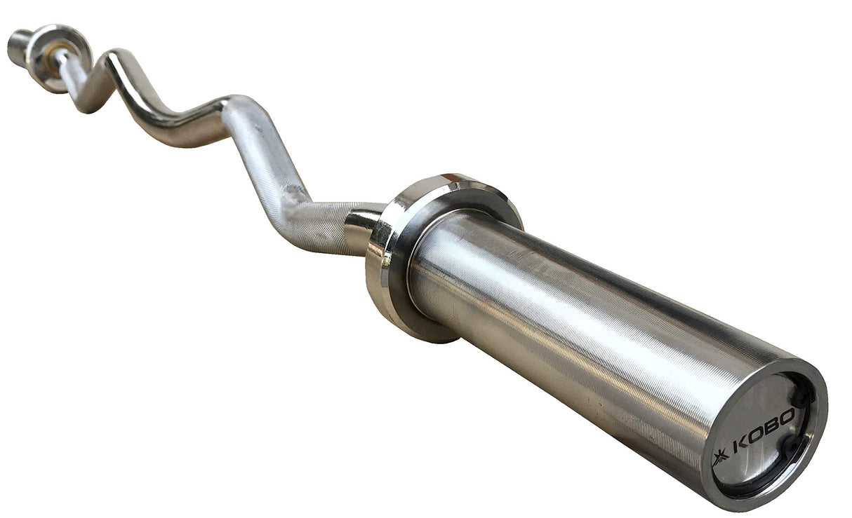 Kobo ORC-4-A Olympic Barbell 47″ Ez Curl Bar