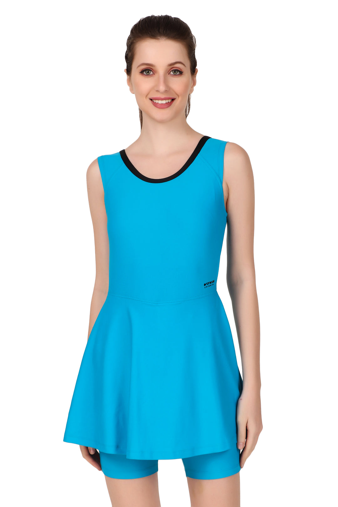 Viva Swimming Round Neck Sleeveless Swimming Costume for Women