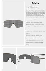 Oakley Sutro TI Sunglasses - Prizm Black/Matte Gunmetal