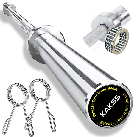 Kakss Olympic 7ft Barbell 2 Inch Weight Plates, Perfect for Home Fitness & Gym | Kakss Exporters (Kakss Fitness)