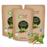 Organic Ashwagandha Powder - 227g | 100% Pure and Natural | Supports Stress Relief, Vitality, and Overall Wellness
