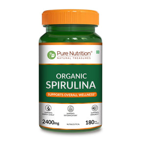 Spirulina Vegetarian Tablets  180 Count | Immunity, Energy & Superfood Nutrition
