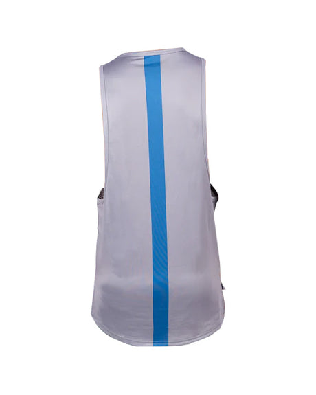 SASIB Solid Deep Cut GYM Vest - Grey