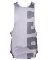 SASIB Solid Deep Cut GYM Vest - Grey