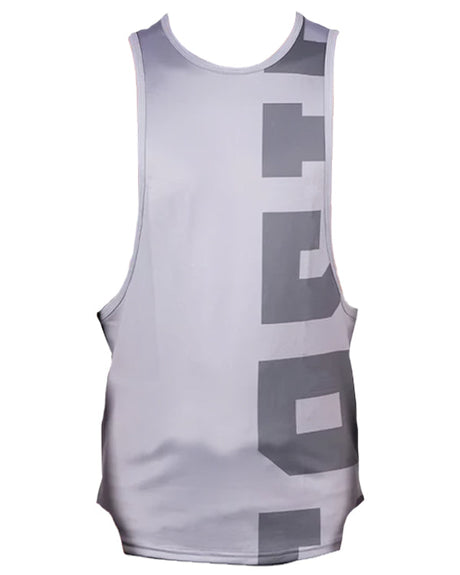 SASIB Solid Deep Cut GYM Vest - Grey