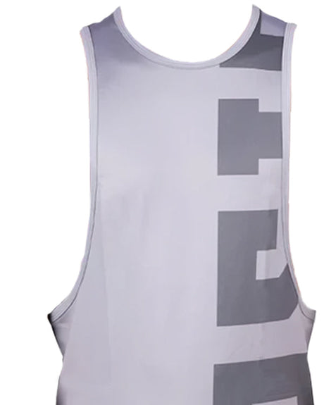 SASIB Solid Deep Cut GYM Vest - Grey