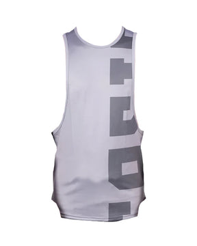 SASIB Solid Deep Cut GYM Vest - Grey
