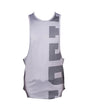 SASIB Solid Deep Cut GYM Vest - Grey