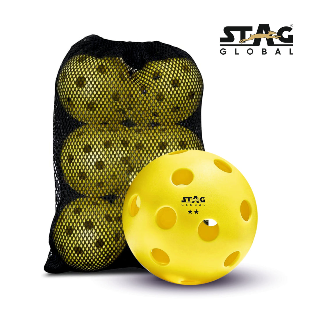 STAG GLOBAL Pickleball | Outdoor Pickleball | Perfectly Balanced | High Bounce Durable Ball