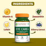 Eye Care+ Lutein, Zeaxanthin, Vitamin A & Bilberry for Eye Health