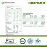 Plant-Based Vegan Protein Powder Chocolate 1kg | BCAAs & Digestive Enzymes