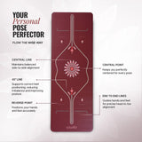 PU Alignment & Natural Rubber Yoga Mat 6mm