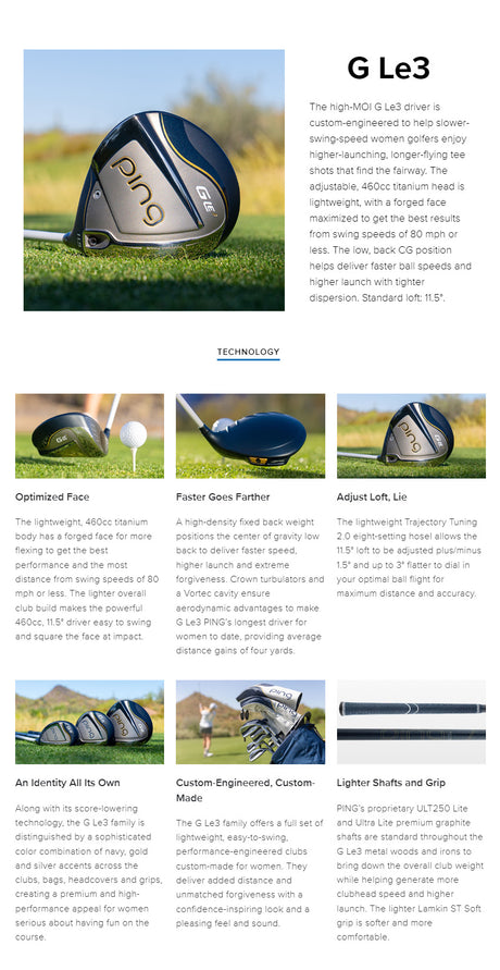 Ping Women's G Le3 Driver