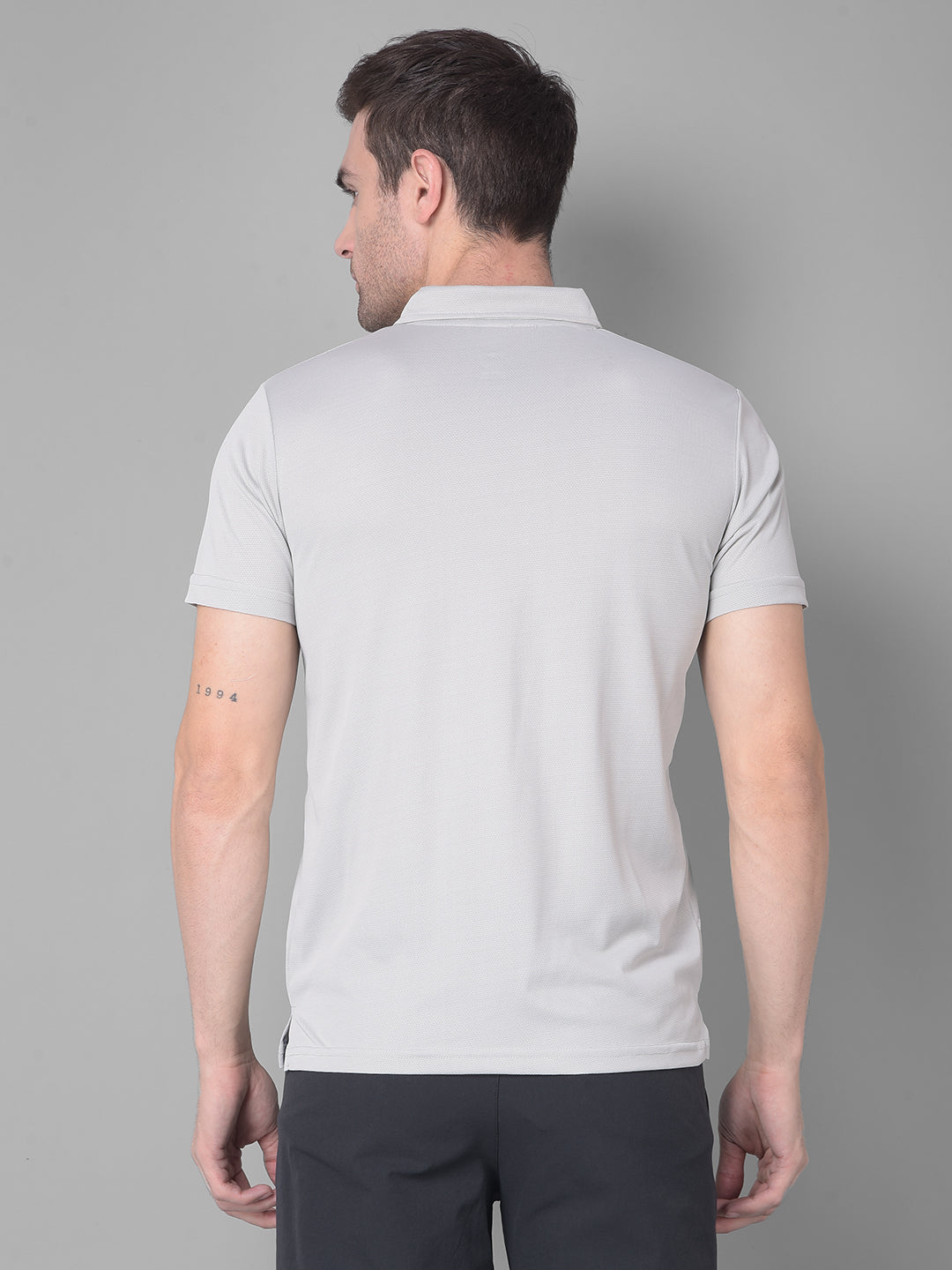 Steel Grey Polo Elevate Your Style with Sporty T-shirt