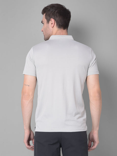 Steel Grey Polo Elevate Your Style with Sporty T-shirt
