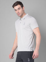 Steel Grey Polo Elevate Your Style with Sporty T-shirt