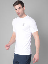 White Round Neck T-Shirt for Timeless Simplicity