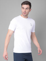 White Round Neck T-Shirt for Timeless Simplicity