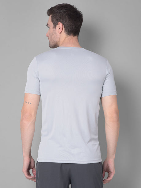Luxury Grey Comfort Kookaburra Round Neck T-Shirt for Effortless Elegance