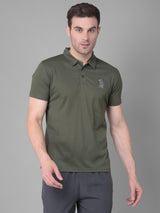 Dark Green Polo T-shirt for Stylish Comfort